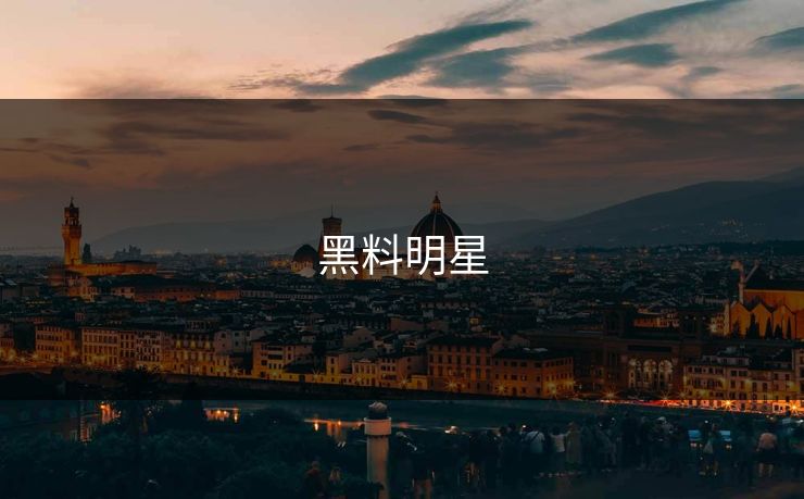 黑料明星